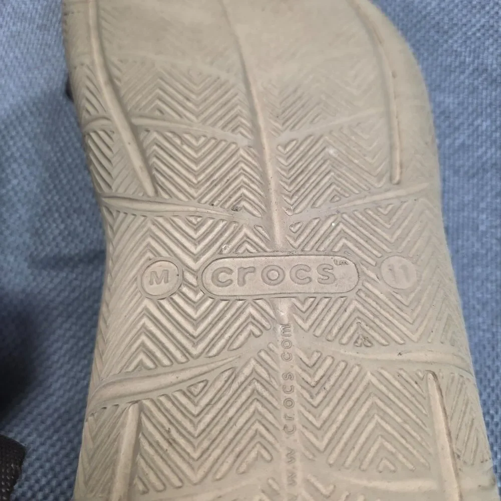 Crocs Iconic Comfort Swiftwater Brown & Beige Fishing Sandal Men's Size 11